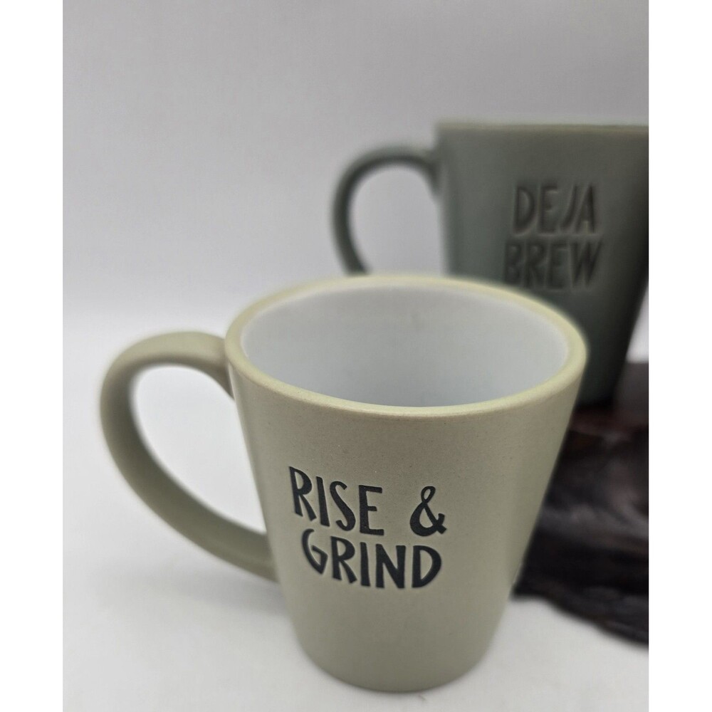 4 Espresso Cups, Espresso Yourself, Rise & Grind, Deja Brew, Hot Stuff - Picture 2 of 11